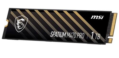 MSI 1TB SPATIUM PRO M470 6000-4500MB/s M2 NVME PCI 4.0 GEN4 SSD